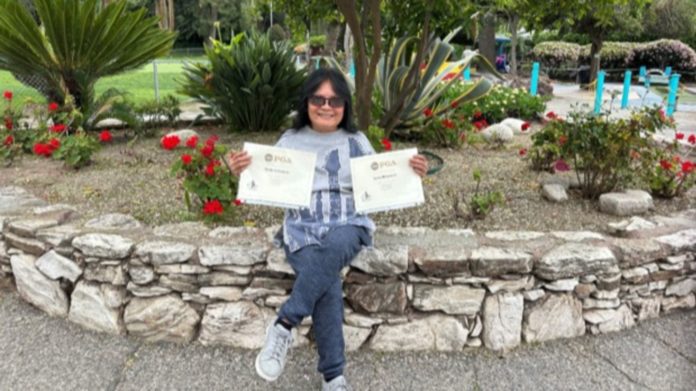 PHOTO: SPWGC | The South Pasadenan | The Goddess of the Arroyo Seco Golf Course today, Sheila Ballesteros