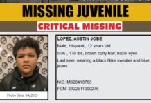 Missing Juvenile | LASD is Asking for the Public’s Help Locating Austin Jobe Lopez PHOTO: LASD | The South Pasadenan | Los Angeles County Sheriff’s Department Missing Persons Unit investigators are asking for the public’s help locating Critical Missing Juvenile Austin Jobe Lopez