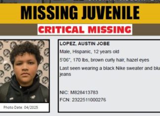 PHOTO: LASD | The South Pasadenan | Los Angeles County Sheriff’s Department Missing Persons Unit investigators are asking for the public’s help locating Critical Missing Juvenile Austin Jobe Lopez