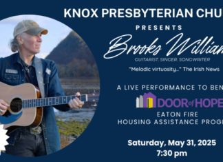Brooks Williams to Perform Live at Knox Presbyterian Church on May 31 PHOTO: Knox Presbyterian Church | The South Pasadenan | Brooks Williams Concert 2025