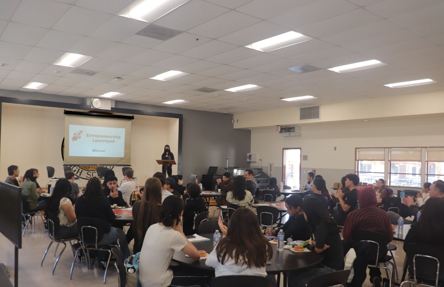 | The South Pasadenan | South Pasadena News PHOTO: Brett Chang | The South Pasadenan | SPHS | Alexa Chang welcomes participants