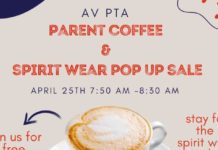 PHOTO | AV PTA | The South Pasadenan | Parent Coffee & Spirit Wear Pop Up Sale