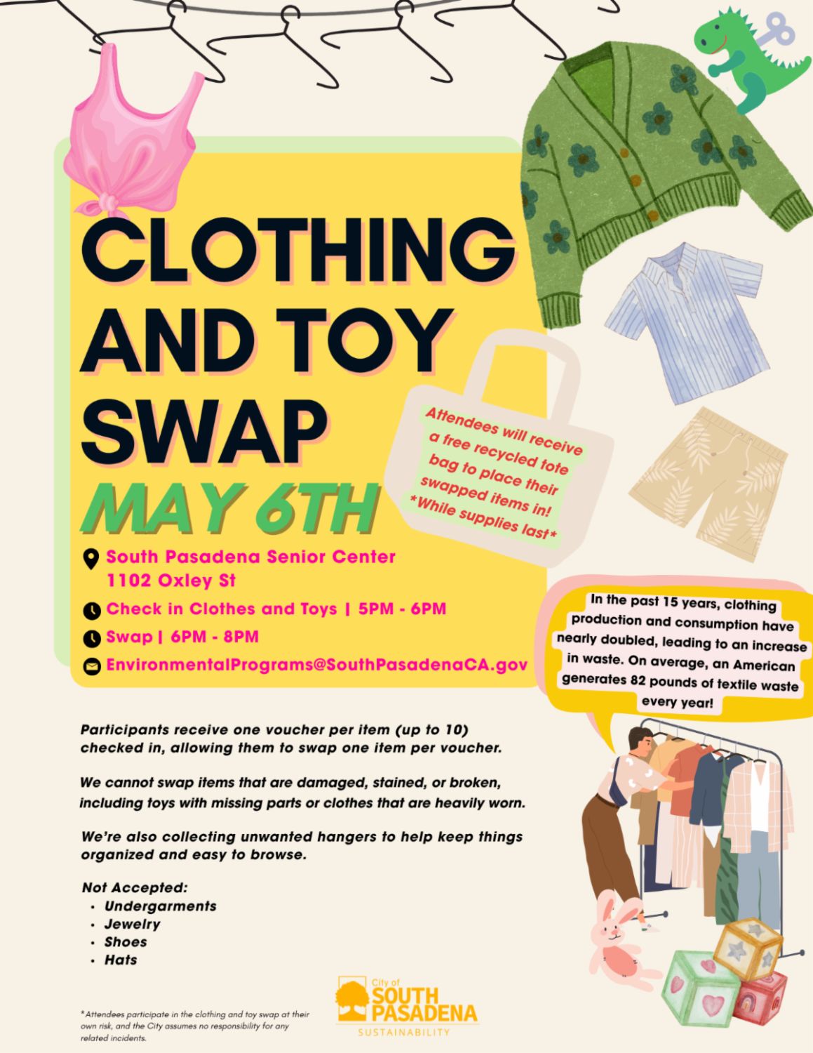 | The South Pasadenan | South Pasadena News Clothing and Toy Swap