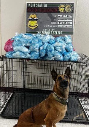 | The South Pasadenan | South Pasadena News PHOTO: cbp.gov | The South Pasadenan | Illegal alien caught smuggling nearly 120 pounds of methamphetamine
