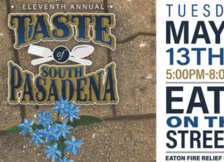 The 11th Annual Taste of South Pasadena returns on Tuesday, May 13th from 5–8 PM