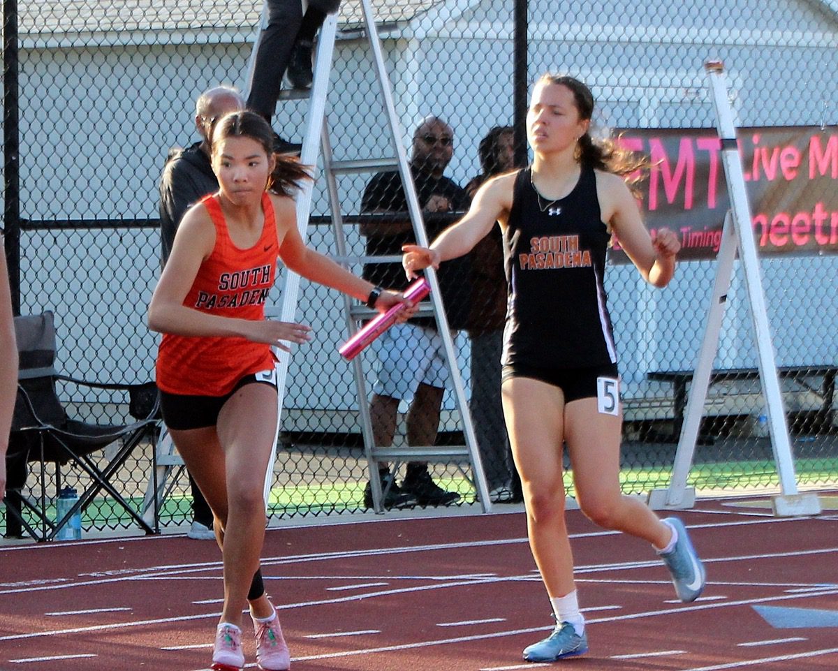 PHOTO: Hank Friezer | The South Pasadenan | South Pasadena's track team continued its dominance of the local high school track scene