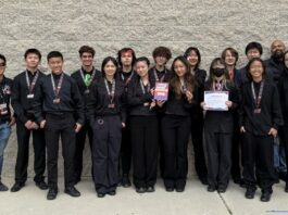 PHOTO: SPHS Music Boosters | The South Pasadenan | SPHS Winter Line Secures Second at Championships