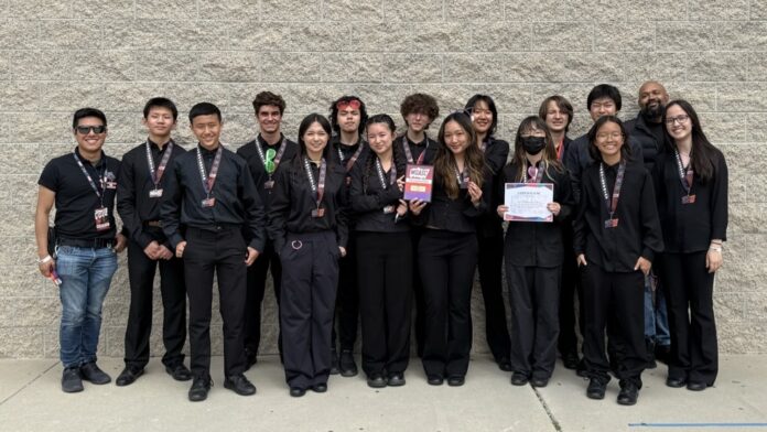 PHOTO: SPHS Music Boosters | The South Pasadenan | SPHS Winter Line Secures Second at Championships