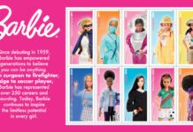 Barbie Stamps | USPS To Release Career-Themed Collection This Summer Graphic: USPS | The South Pasadenan | Barbie To Be Celebrated With New Stamps