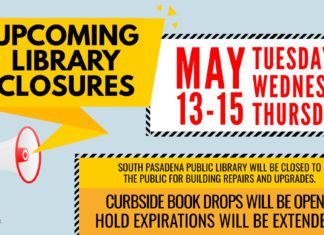 PHOTO: City of South Pasadena Public Library | The South Pasadenan | South Pasadena Library Closed for Building Improvements