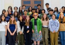 PHOTO: Helena Easterby | The South Pasadenan | Tiger Newspaper | SPHS students celebrate earning awards in art, writing, and photography