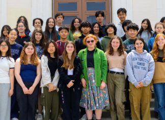 PHOTO: Helena Easterby | The South Pasadenan | Tiger Newspaper | SPHS students celebrate earning awards in art, writing, and photography