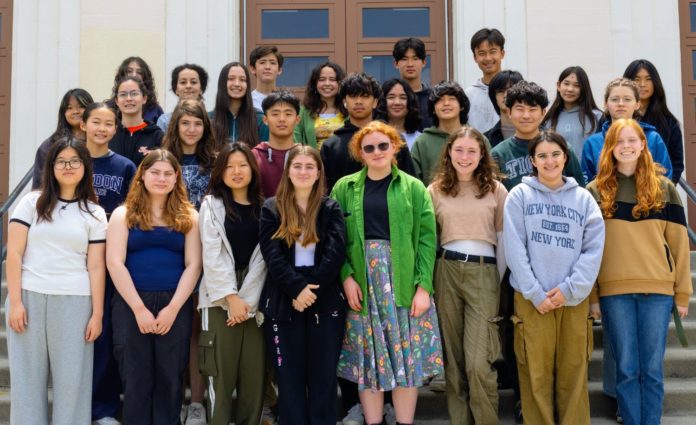PHOTO: Helena Easterby | The South Pasadenan | Tiger Newspaper | SPHS students celebrate earning awards in art, writing, and photography