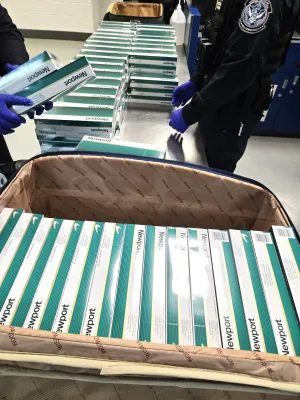 | The South Pasadenan | South Pasadena News PHOTO: CBP | The South Pasadenan | CBP officers found 326 cartons of Newport 100’s, 58 cartons of Newport regulars,112 cartons of Marlboro Red, 43 cartons of Marlboro Silver, and 210 cartons of Marlboro Gold cigarettes