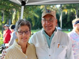 PHOTO: Paige Reynolds | The South Pasadenan | Lin Vlacich and SPTOR Golf Tournament Chair, Alan Vlacich.