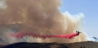 PHOTO: fire.ca.gov | The South Pasadenan | Firefighters are actively engaged in structure protection operations in the areas of Redwood Grove Court and Sequoia Avenue.