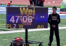 SPHS School Record Set by Sophomore TH Wei