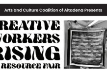 Creative Workers Rising | Resource Fair for Fire-Impacted Artists Graphic: Arts and Culture Coalition of Altadena | The South Pasadenan | Creative Workers Rising ~ A Resource Fair for Fire-Impacted Artists