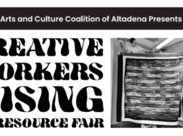 Graphic: Arts and Culture Coalition of Altadena | The South Pasadenan | Creative Workers Rising ~ A Resource Fair for Fire-Impacted Artists