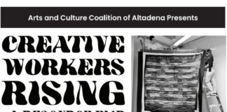 Graphic: Arts and Culture Coalition of Altadena | The South Pasadenan | Creative Workers Rising ~ A Resource Fair for Fire-Impacted Artists