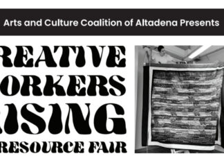 Graphic: Arts and Culture Coalition of Altadena | The South Pasadenan | Creative Workers Rising ~ A Resource Fair for Fire-Impacted Artists