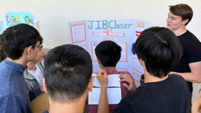 PHOTO: SPUSD | The South Pasadenan | SPHS students shared their capstone projects in the Engineering Design and Development Class.