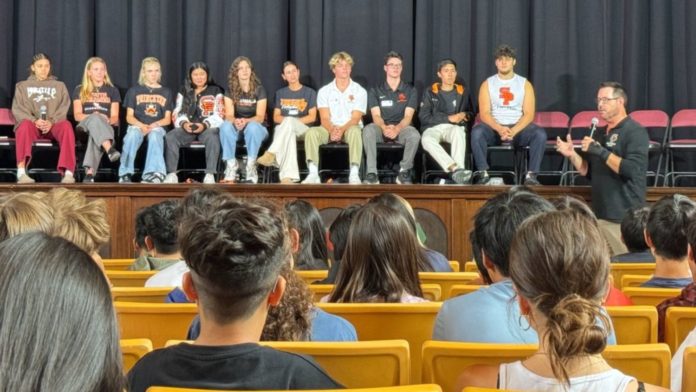 PHOTO: SPUSD | The South Pasadenan | Ask a Tiger Athlete Teaches Eighth Graders About High School Athletics
