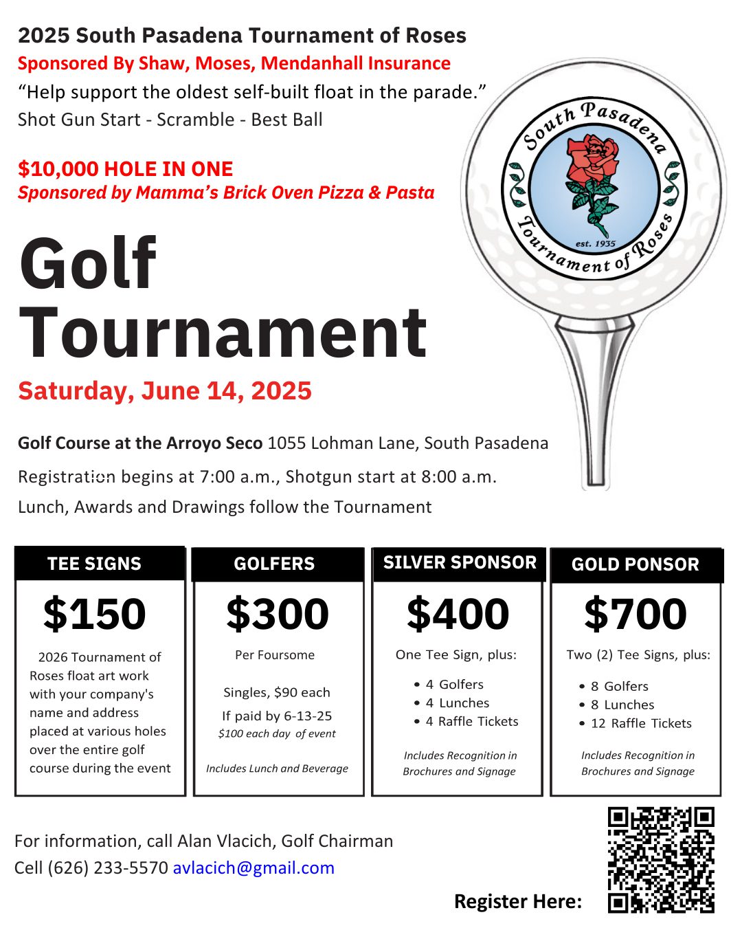 South Pasadena Tournament of Roses Golf Tournament