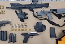 San Diego Border Patrol Agents Halt Human Smuggling Attempt, Seize Ghost Gun and Firearms PHOTO: U.S. Border Patrol | The South Pasadenan | The firearms and ammunition were transported to a nearby Border Patrol station for processing.