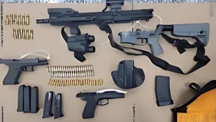 PHOTO: U.S. Border Patrol | The South Pasadenan | The firearms and ammunition were transported to a nearby Border Patrol station for processing.