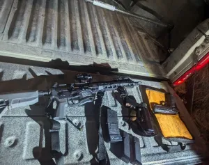 PHOTO: U.S. Border Patrol | THe South Pasadenan | U.S. Border Patrol agents discover and seize ammunition along with three unlawful and fully loaded firearms while disrupting a human smuggling attempt |