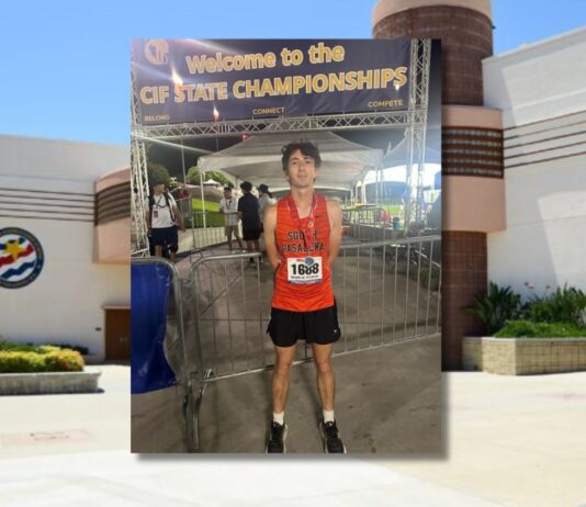 SPUSD Snapshot | SPHS Distance Runner Michael Scarince Sprints to State Silver in Clovis PHOTO: CB Richards | The South Pasadenan | SPHS Distance Runner Michael Scarince Sprints to Second Place Finish at State Championship