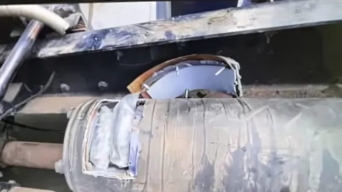 PHOTO: CBP San Diego | The South Pasadenan | In one event, CBP officers closely examined the air tanks of a tractor-trailer to discover 245 pounds of concealed cocaine