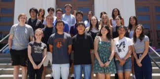 PHOTO Credit: SPHSAA | The South Pasadenan | The 2025 SPHSAA Scholarship recipients include Evan An (listed alphabetically), Saidbh Byrne, William Chang, Nadio Cho, Sienna Drake, Belle De Berry, Leo Fiss, India Garcia-Robb, Ethan Kang, Holly Lacey, Kenneth Mogel, Aidan Oh, Melania Owens, Emma Preston, Benjamin Regan, Natasha Rey, Lulu Salvaterra, Elsie Shin Huang, Gabriel Vogel, Maggie Vyas, Brandon Woo and Sabrina Yancey. Not pictured: Abigail Errington, Ava Conti, Camille Barbara, DeShawn Garcia, Harper Miller, Lana Encinas, Leo Castillo, Meryl Timmerman, Nathan Olivarez, Owen Pettersson and Theo Hilger