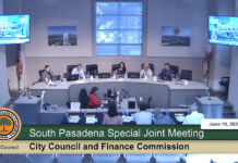 Screencap: Special Joint Meeting June 10, 2026 | The South Pasadenan