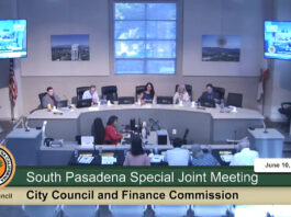 Screencap: Special Joint Meeting June 10, 2026 | The South Pasadenan