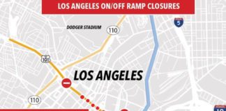 Freeway Ramps Closed Amid Protests & Rioting | Downtown L.A. Sheriff Announcement PHOTO: LA County Sheriffs | The South Pasadenan | Downtown L.A. Freeway Ramps Closed Amid Protests Over Immigration Raids