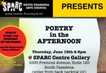 Poetry in the Afternoon Returns to South Pasadena with Mandy Kahn and Ron Koertge PHOTO: SPARC | The South Pasadenan | Poetry in the Afternoon Returns to South Pasadena with Mandy Kahn and Ron Koertge