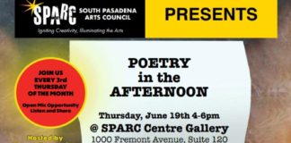 PHOTO: SPARC | The South Pasadenan | Poetry in the Afternoon Returns to South Pasadena with Mandy Kahn and Ron Koertge