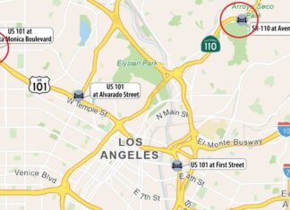 Heads Up: 110 & U.S. 101 Closures | Bridge Upgrades Ahead for South Pasadena Commuters Graphic: Caltrans | The South Pasadenan | State Route 110 and U.S. 101 Closures