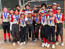 PHOTO: Little League Baseball | The South Pasadenan | The Junior champions of the South Pasadena Little League celebrate their win with a team photo, proudly wearing their medals.