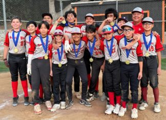 PHOTO: Little League Baseball | The South Pasadenan | The Junior champions of the South Pasadena Little League celebrate their win with a team photo, proudly wearing their medals.