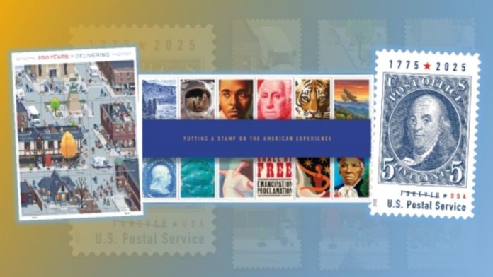 PHOTO: USPS | The South Pasadenan | USPS Celebrates 250 Years of Service With Commemorative Stamps and Booklet