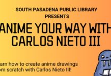South Pasadena Library Hosts “Anime Your Way” Drawing Event | Wonderful Wednesdays PHOTO: SPPL | The South Pasadenan | Anime Drawing Workshop and More This Summer at the South Pasadena Library