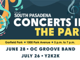 Graphic: City of South Pasadena | The South Pasadenan | Concert in the Park: OC Groove Band