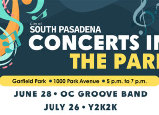Graphic: City of South Pasadena | The South Pasadenan | Concert in the Park: OC Groove Band