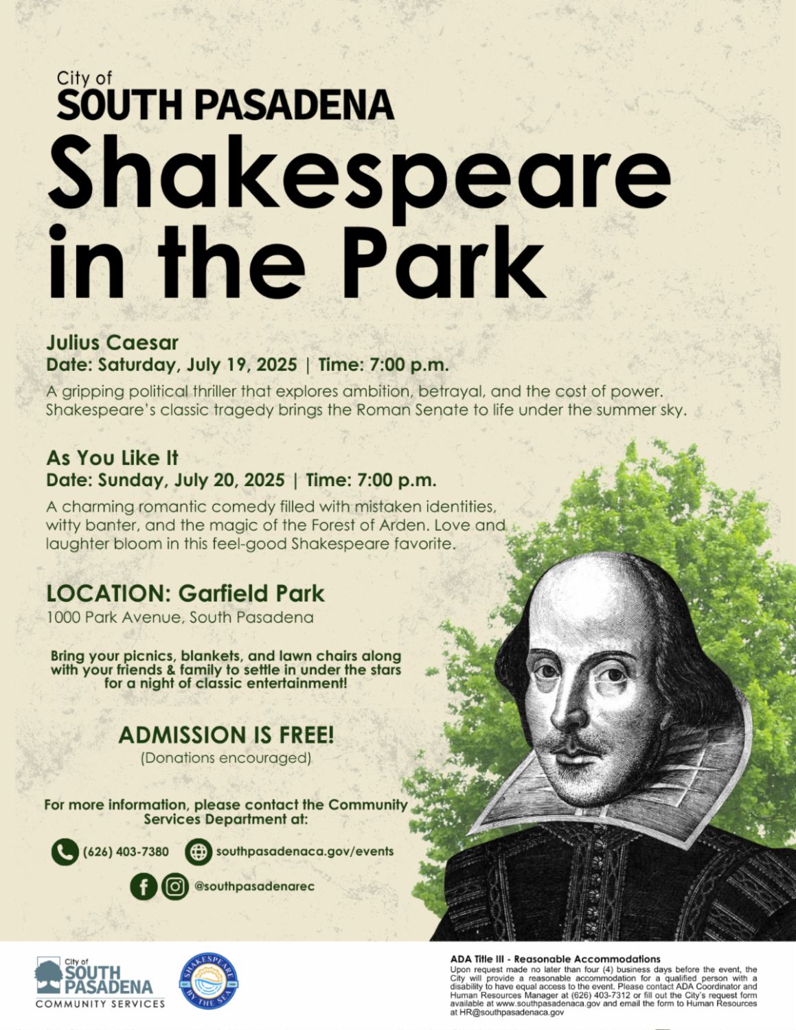 | The South Pasadenan | South Pasadena News PHOTO: SPPL | The South Pasadenan | Shakespeare in the Park