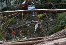 L.A. County Fire Department Deploys Canine Teams to Texas Following Devastating Floods PHOTO: CBSNews | Search and rescue personnel look for missing people along the Guadalupe River on July 7, 2025 in Hunt, Texas.