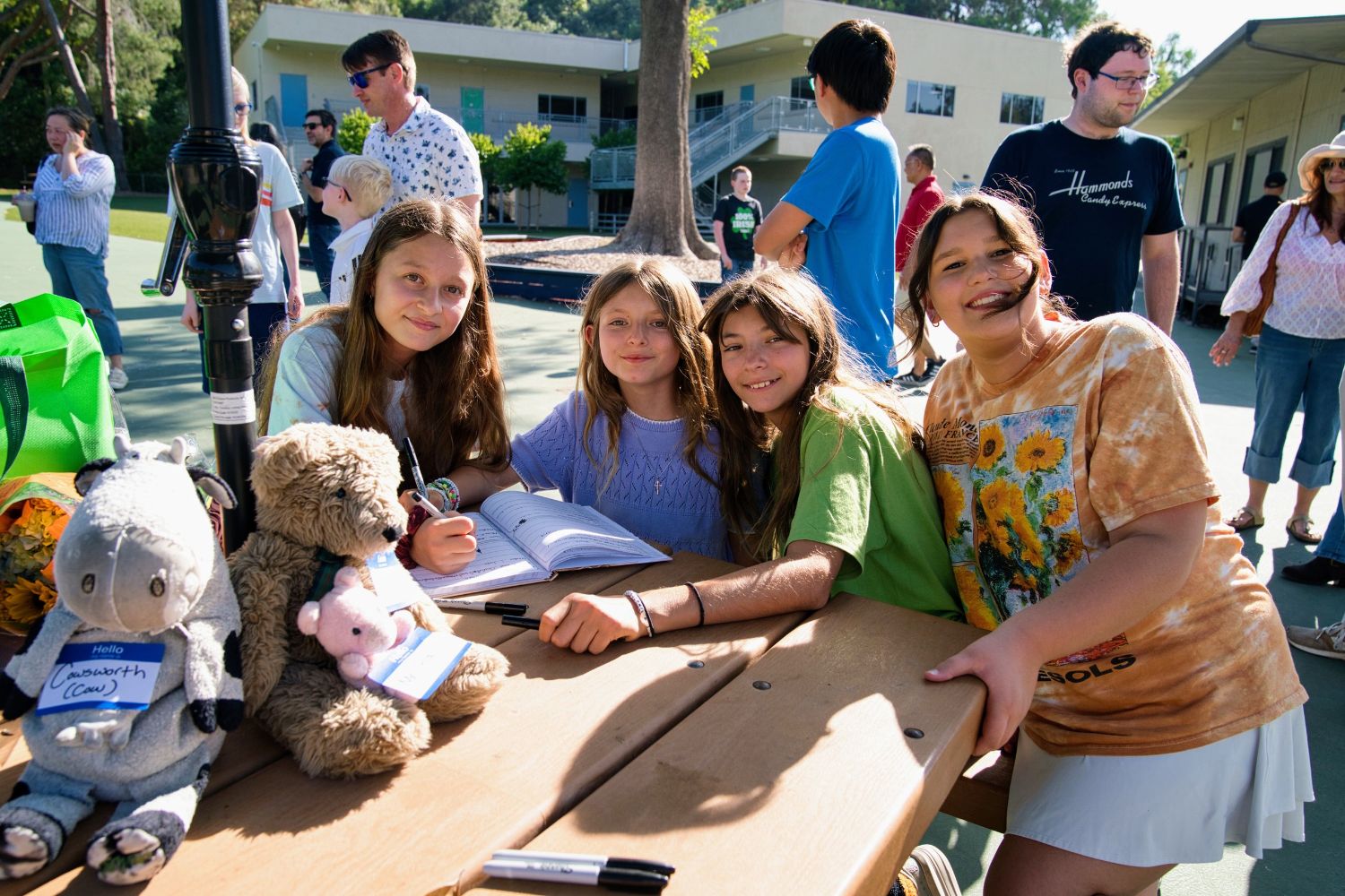 Photos by Scot Lam | The South Pasadenan | Dawn Tull, who taught for 39 years, including 25 in the South Pasadena Unified School District, concluded her teaching career as current and former students came out to honor her during a recent celebration at Monterey Elementary School. Among those in the crowd were her daughter Frannie and son Henry