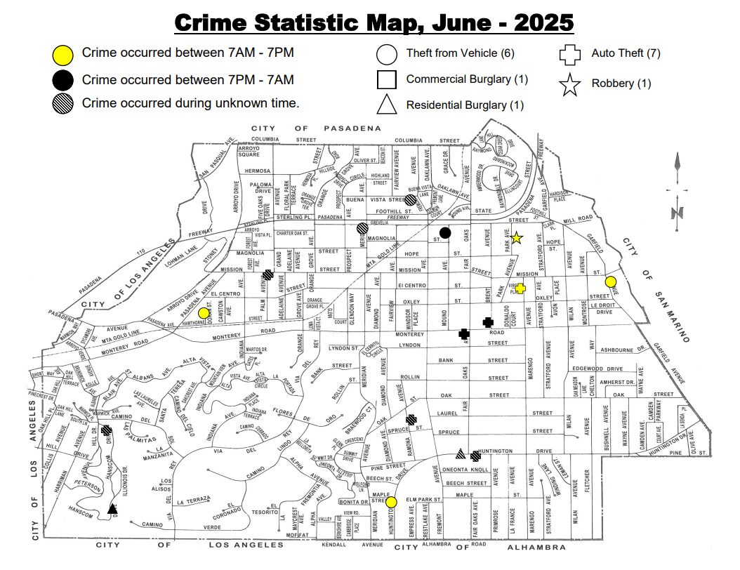 Photo: South Pasadena Police Department | The South Pasadenan | Neighborhood Watch July 2025